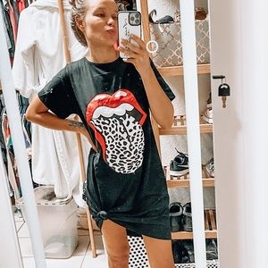 Rolling Stones tongue dress